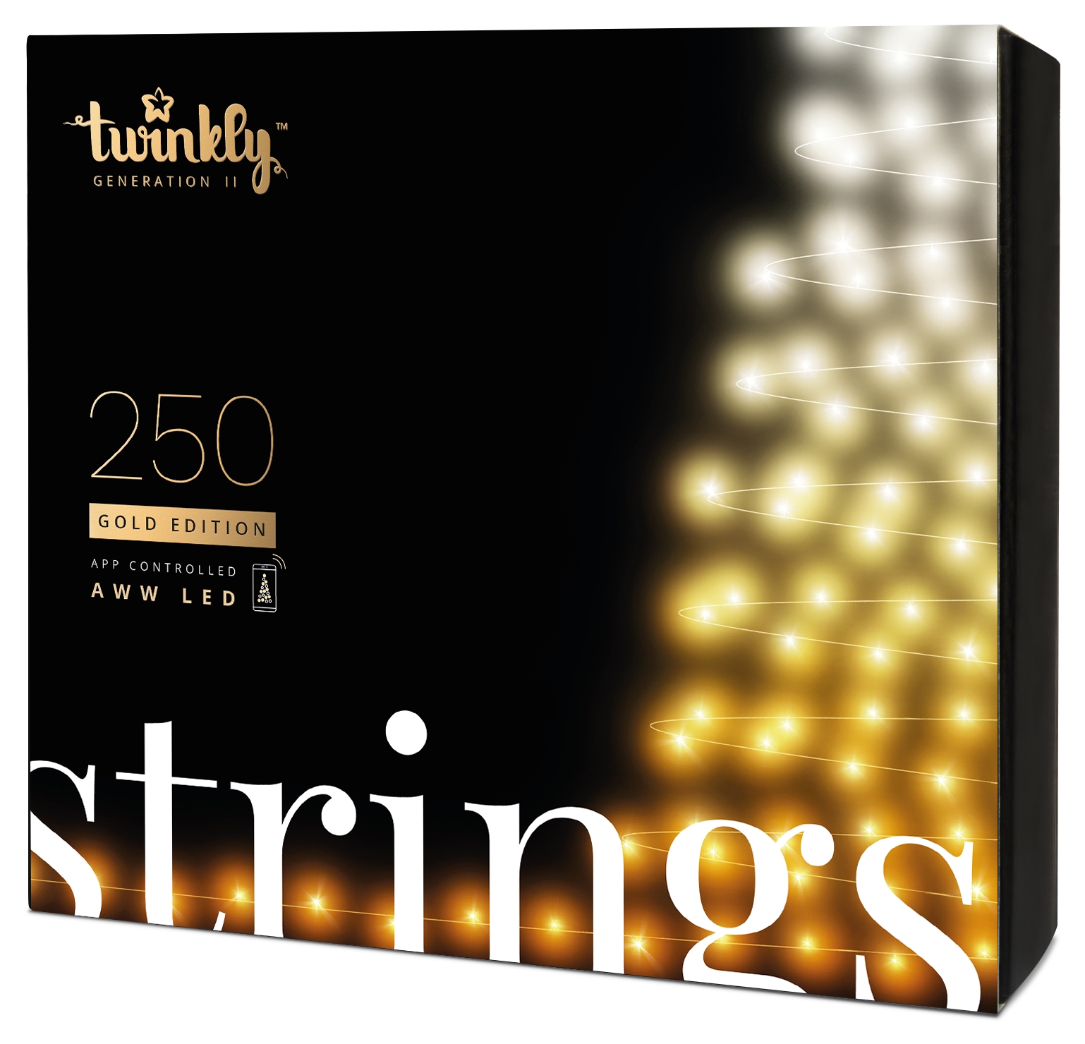 Twinkly Strings AWW 250, BT+WiFi, Gen II, IP44, ������ ������ (TWS250GOP-BEU)